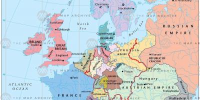 Austurríki kort evrópu