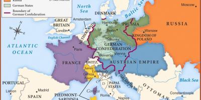 Kort af Vín í evrópu