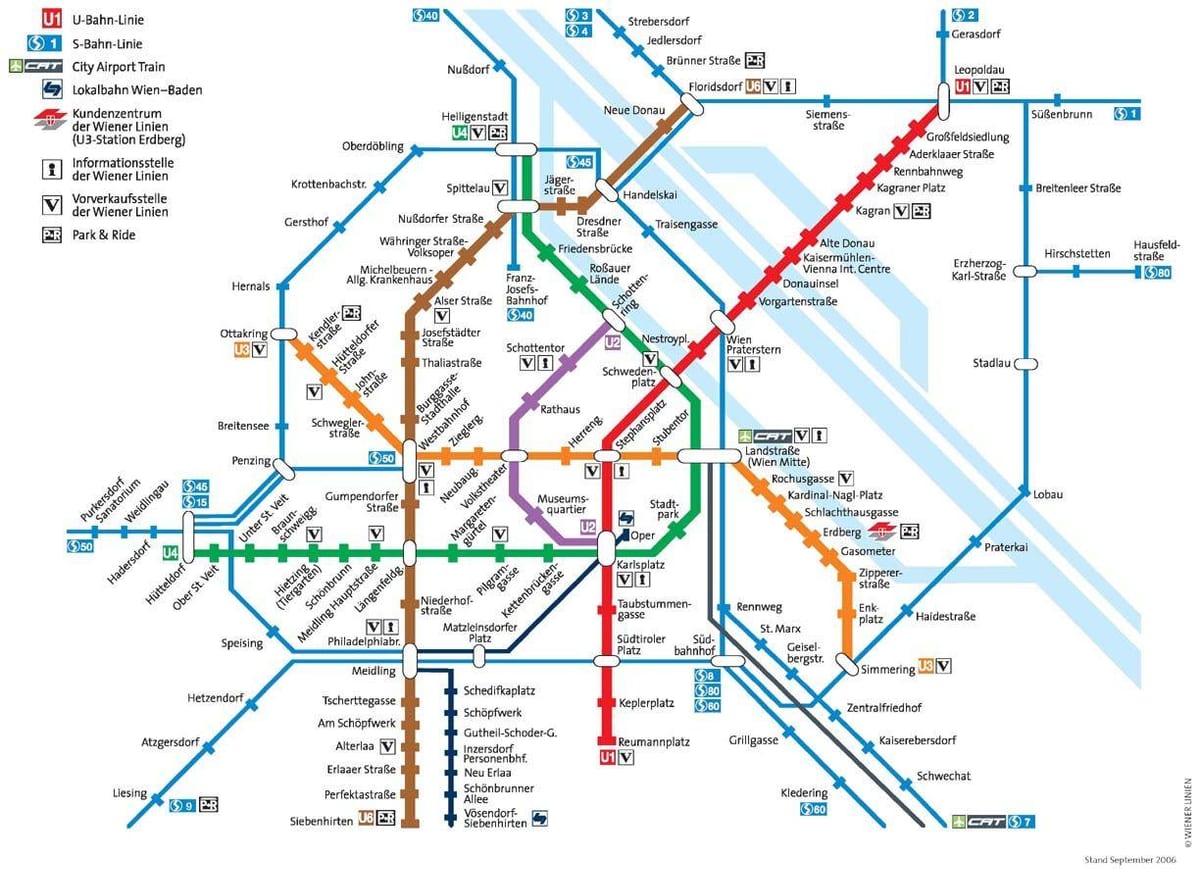 Austurríki metro kort