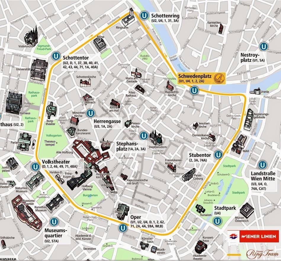 Vín sporvagn kort 2016