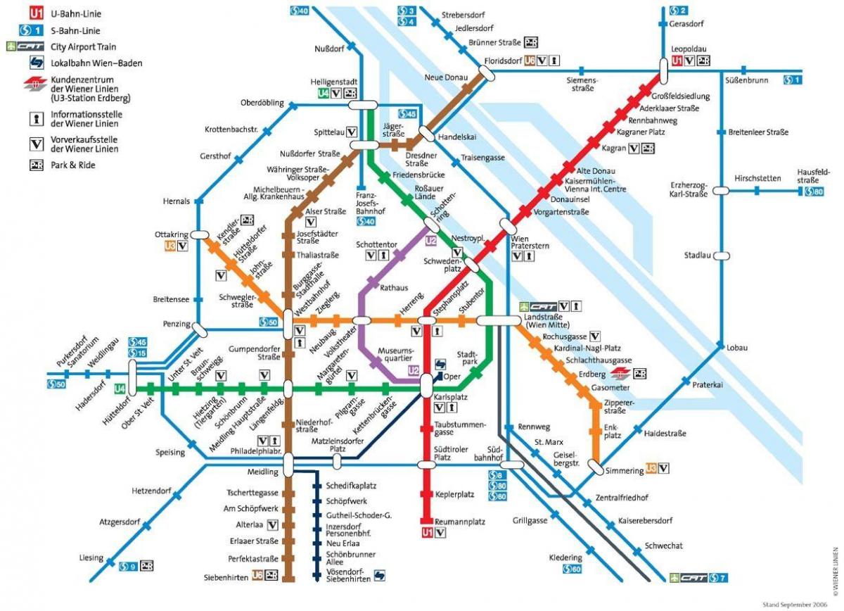 Austurríki metro kort