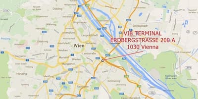 Kort af Vín erdberg